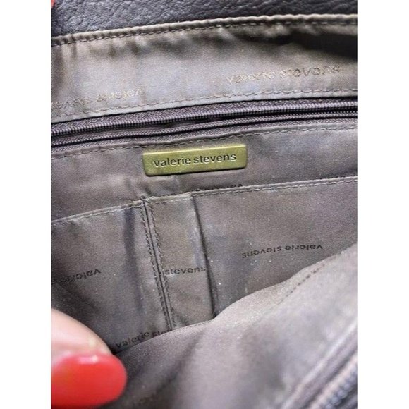 valerie stevens brown leather cross body bag - Picture 10 of 10